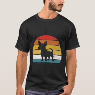 Chihuahua Shirt Retro Chihuahua Hund älskare T