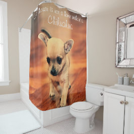 Chihuahua Shower Curtain Lägg till bild