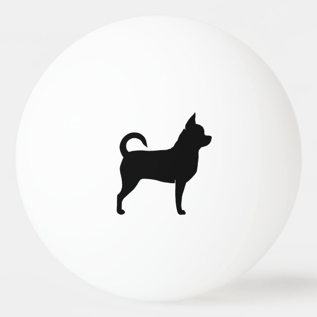 Chihuahua Siluett Pingisboll (Framsidan)