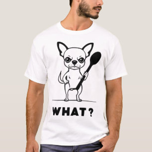 Chihuahua-sked överraskning rolig hund konst t shirt