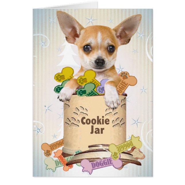 Chihuahua slog sönder kort (Framsidan)