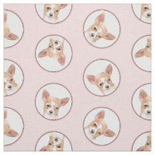 Chihuahua Smooth Jackar måla Original Hund Art Tyg