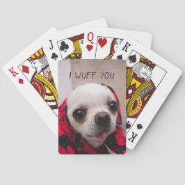 Chihuahua söt jag önskar dig kärlek Valentineser Casinokort