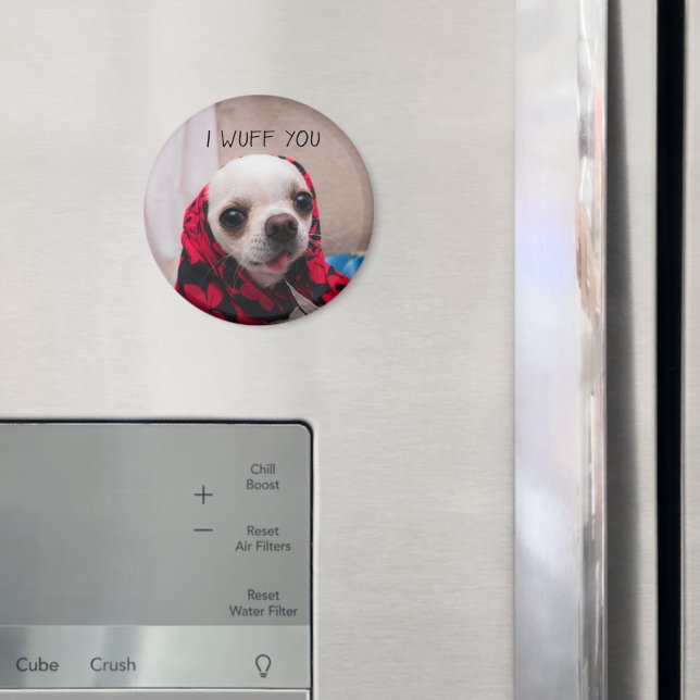 Chihuahua söt jag önskar dig kärlek Valentineser Magnet (In Situ (Fridge))