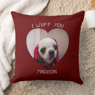 Chihuahua söt valentinskärlek du älskar foto kudde