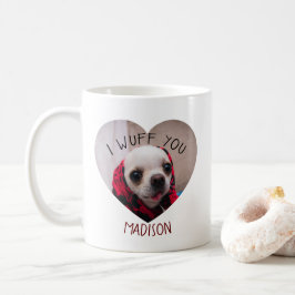 Chihuahua söt väva om ditt hjärtfoto från kärlek V Kaffemugg