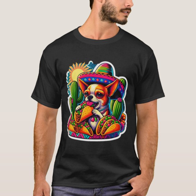 CHIHUAHUA SPICY 4 T SHIRT (Framsida)