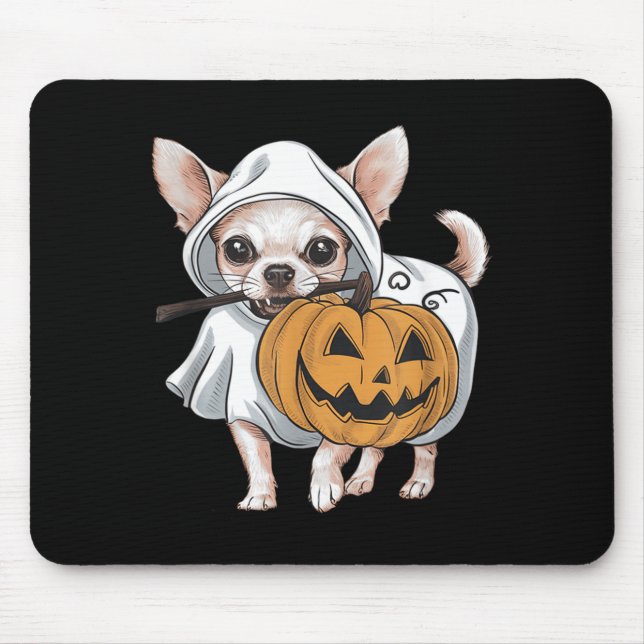 Chihuahua spökhund Halloween Musmatta (Framsidan)