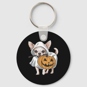 Chihuahua spökhund Halloween Nyckelring