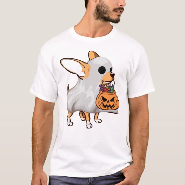 Chihuahua Spökpumpa Halloween Tröja (Framsida)