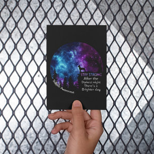 Chihuahua Suicide Awareness Strong Hundägare Vykort