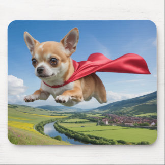 Chihuahua Superhero Mousepad Musmatta