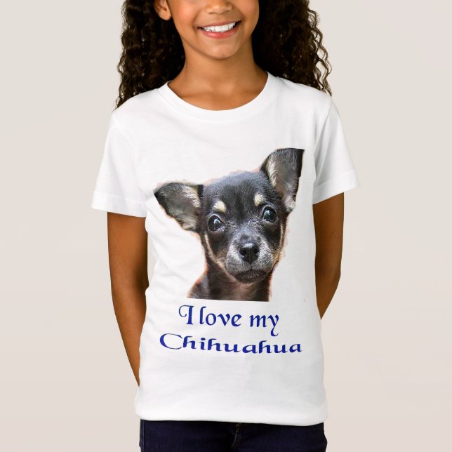 Chihuahua t-shirt. t shirt (Framsida)