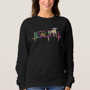 Chihuahua till mamma Kvinnor hjärtslag Tie Dye Chi T Shirt