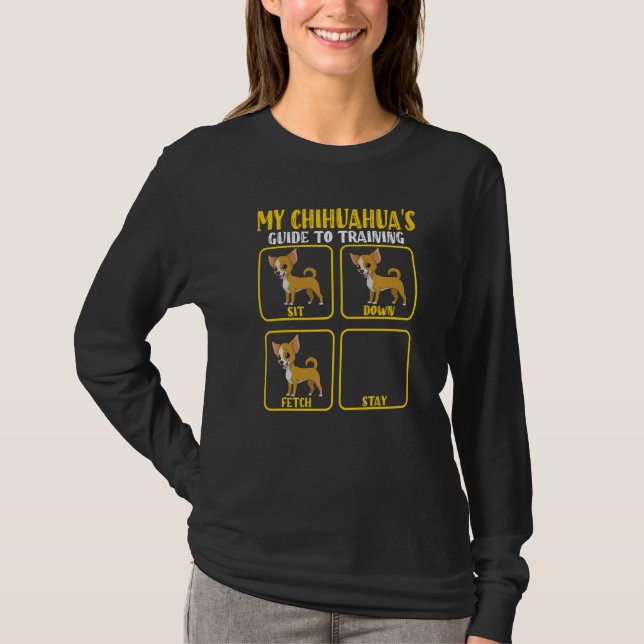 Chihuahua training guide for chihuahua dog moms da t shirt (Framsida)