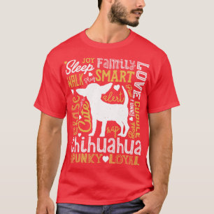 Chihuahua Typography för manar Women Boys Girls Ki T Shirt