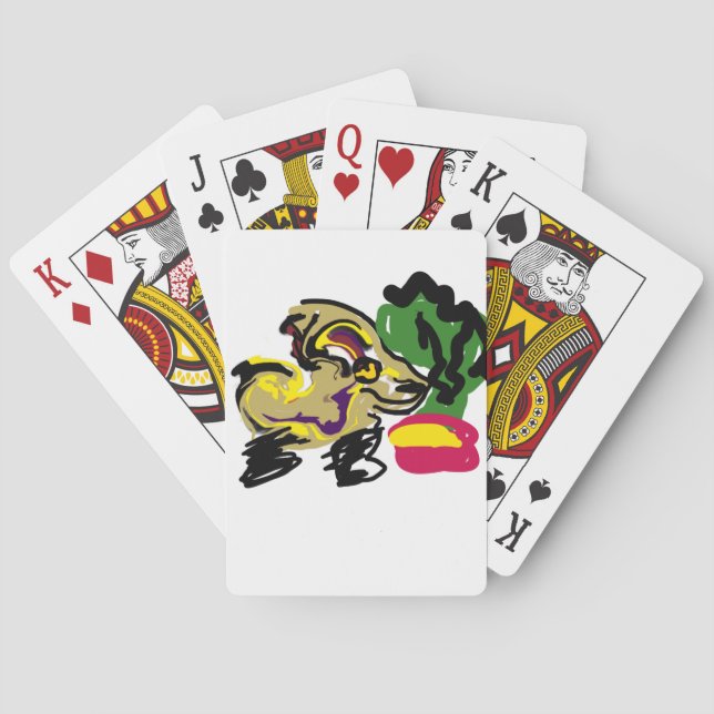 Chihuahua-uppsättning Casinokort (Baksidan)