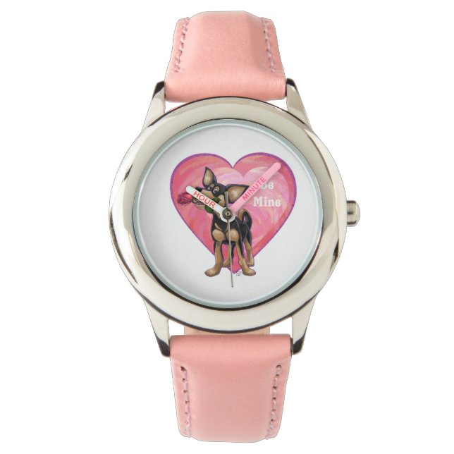 Chihuahua Valentindagen Armbandsur (Framsida)