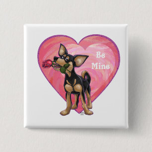 Chihuahua Valentindagen Knapp