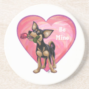 Chihuahua Valentindagen Underlägg Sandsten