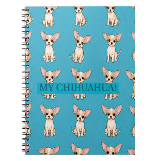 Chihuahua Valp Anteckningsbok Dagbok