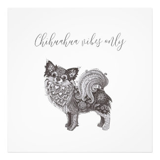 Chihuahua Vibes Premium Satin Photo Paper Fototryck