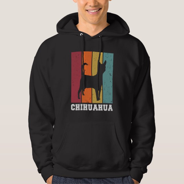 Chihuahua Vintage  2 Hoodie (Framsida)