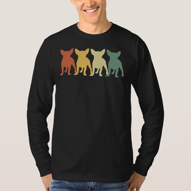 Chihuahua Vintage Retro T Shirt (Framsida)