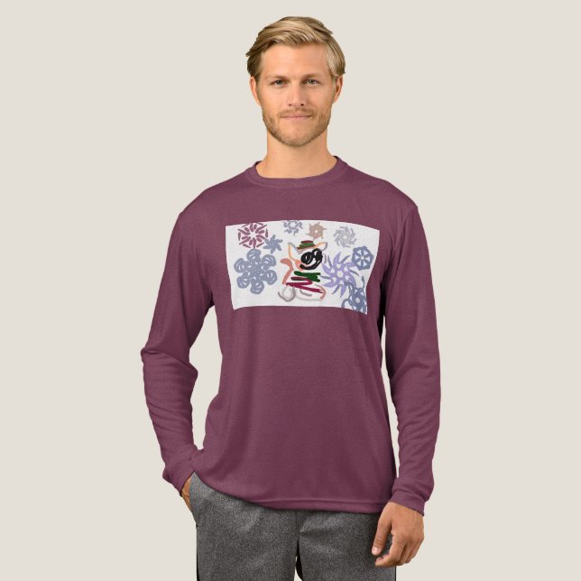 Chihuahua Vinter T Shirt (Hel framsida)