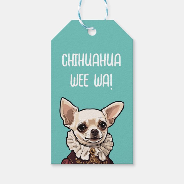 Chihuahua wee wa presentetikett (Framsidan)