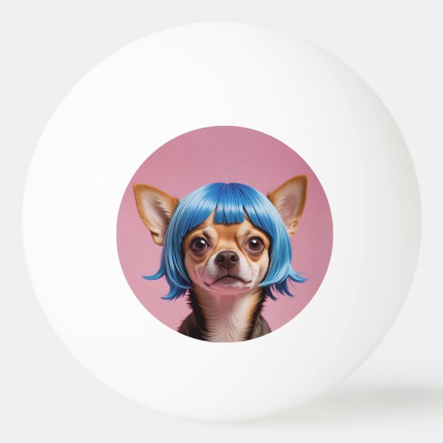 Chihuahua wig pingisboll (Framsidan)