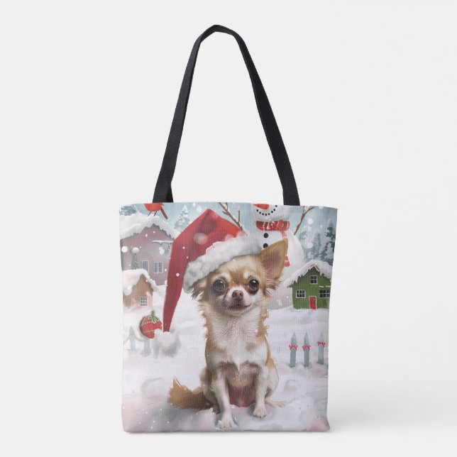 Chihuahua Winter Wonderland jul Joy Tygkasse (Baksida)