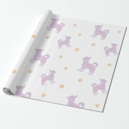 Chihuahua Wrapping Papper - Minimal Lavender Gift Presentpapper