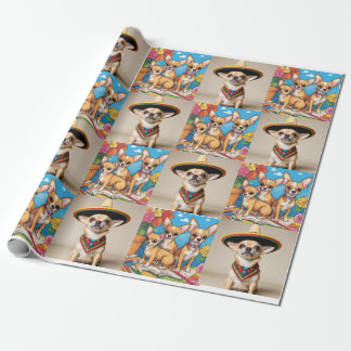 Chihuahua Wrapping Papper Presentpapper