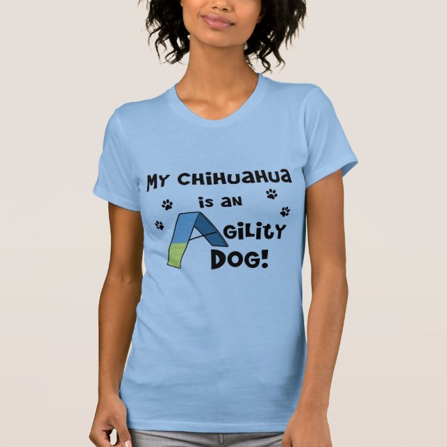 ChihuahuaAgilityhund Tee (Framsida)