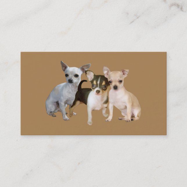 Chihuahuaälskarevisitkort Visitkort (Framsida)