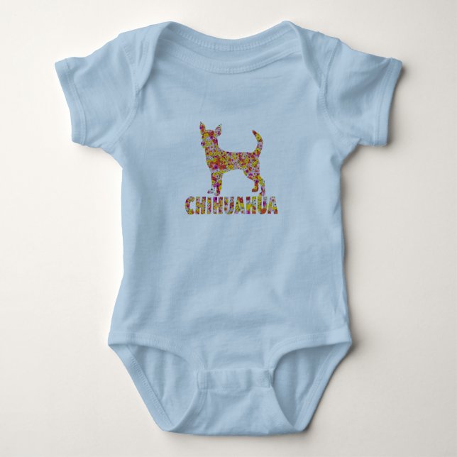 Chihuahuablommigt Tee (Framsida)