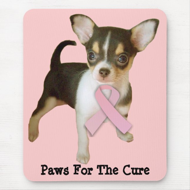 Chihuahuabröstcancer Mousepad Musmatta (Framsidan)