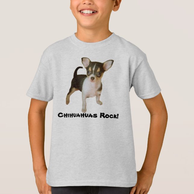 Chihuahuaen Cutie lurar den unisex- T-tröja Tee (Framsida)
