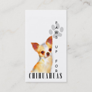 Chihuahuaen tafsar upp visitkortar visitkort