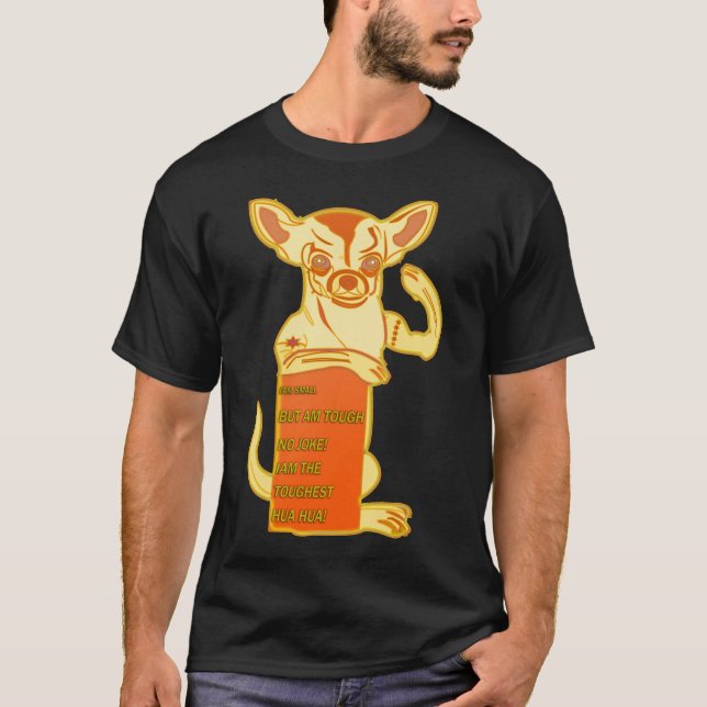 Chihuahuaevolution den mest fittest lite rena tröja (Framsida)