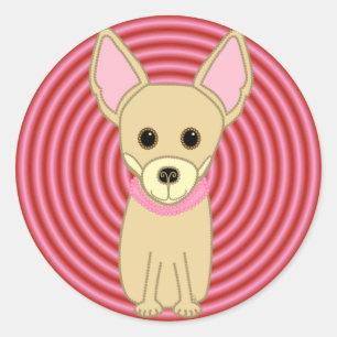 Chihuahuaflicka Runt Klistermärke