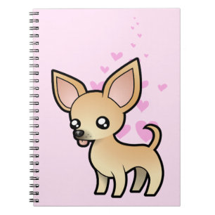 Chihuahuakärlek (släta laget), anteckningsbok med spiral