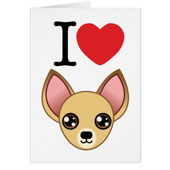 Chihuahuakort Hälsningskort (Framsidan)