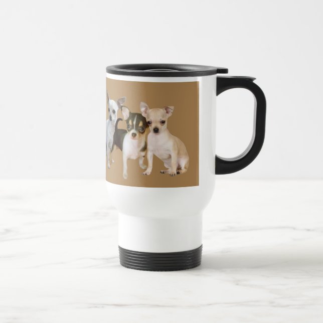 Chihuahualyckligtravel mug resemugg (Höger)