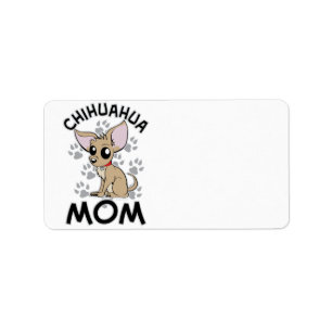 Chihuahuamamma Adressetikett