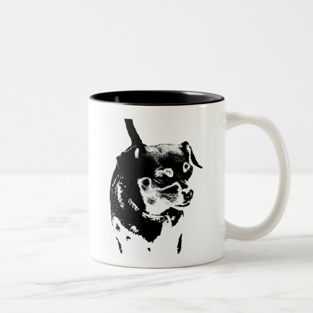 chihuahuamugg Två-Tonad mugg (Höger)
