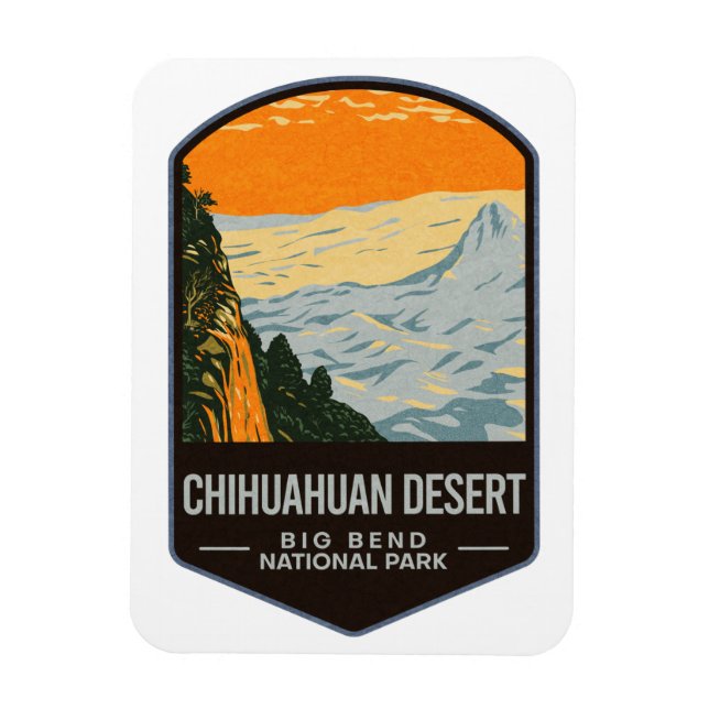 Chihuahuan Desert Big Bend National Park Magnet (Vertikal)
