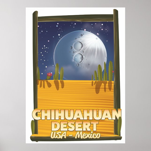 Chihuahuan öknen serie reseinformation affisch (Framsidan)