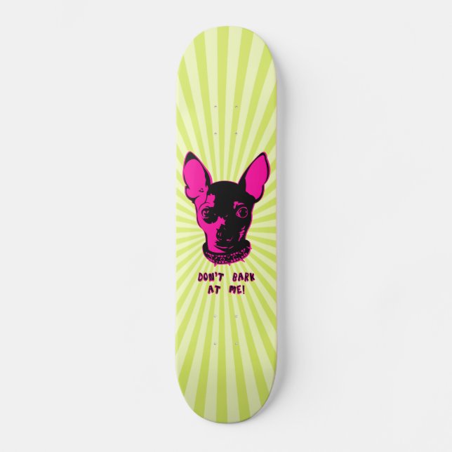 Chihuahuapåstående Skateboard Bräda 21,5 Cm (Framsida)
